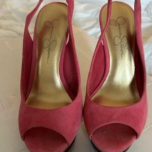 Jessica Simpson Pink Platform heels
